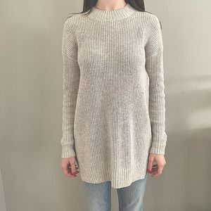 Mock Neck Oatmeal Sweater